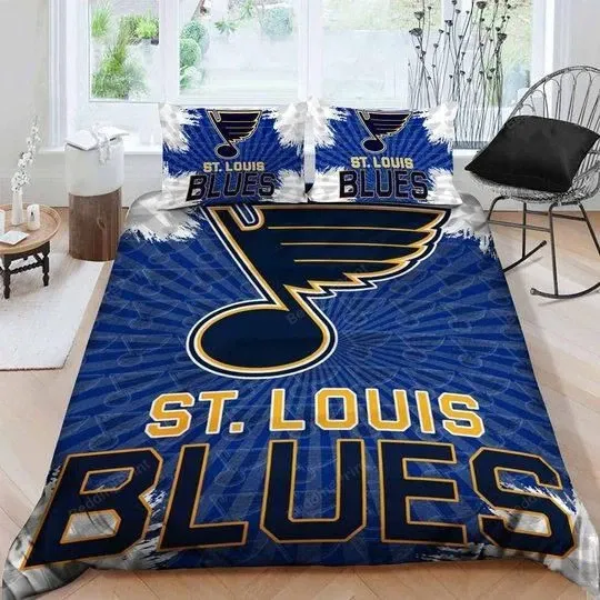 Discover St. Louis Blues Logo Printed Bedding Set