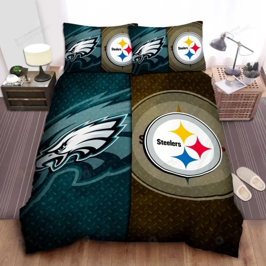 Discover Sports Pennsylvania football Teams Bed Sheet Spread Comforter Duvet Cover Bedding Set