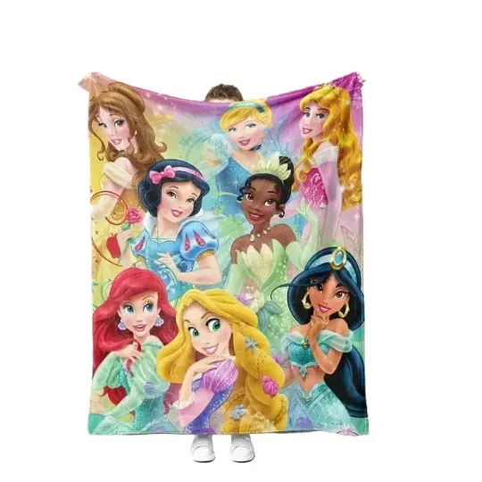 Discover Classic Princess Blanket Soft Flannel Throw Gift for Girls Cozy