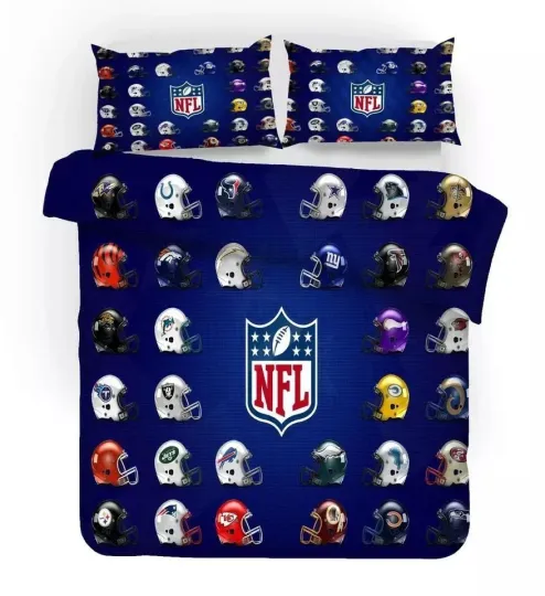 Discover football National Football League American Football Bedding Set For Fans Duvet Cover