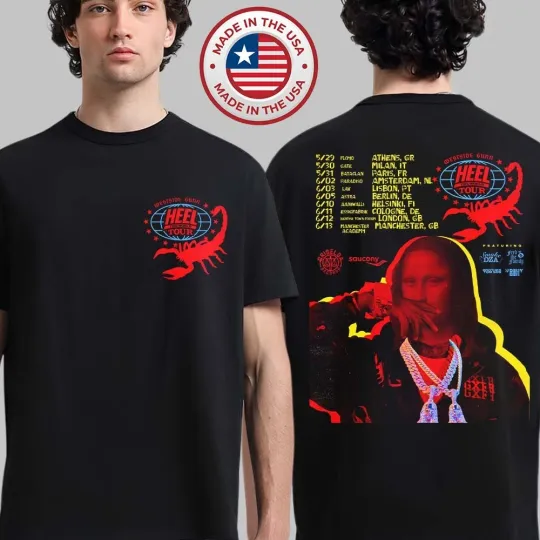 Discover Westside Gunn Heel The World Tour 2026 Europe And UK Schedule Dates T-Shirt