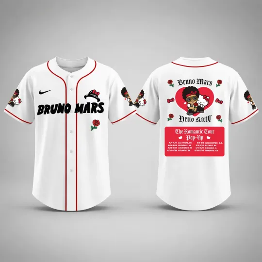 Discover Bruno Mars The Romantic Tour Pop-Up 2026 Baseball Classic - S to 5XL