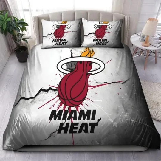 Discover Logo Miami Heat Bedding Sets