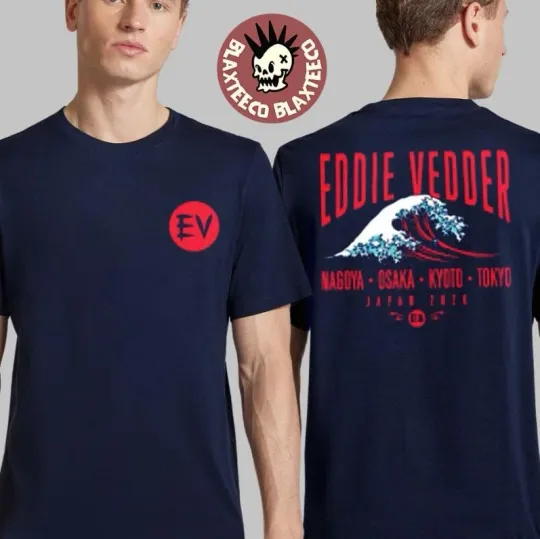 Discover Edwad Severson Japan 2026 Tour Merch Great Wave T-Shirt
