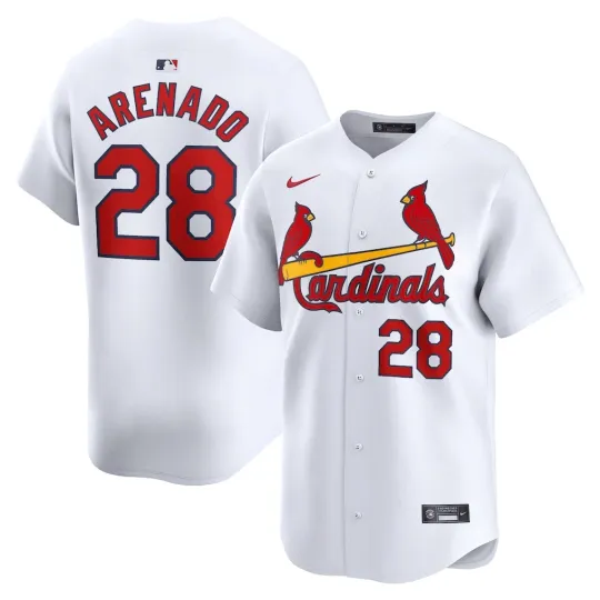 Discover Nike MLB Nolan Arenado #28 St. Louis Cardinals Home Limited Edition Player Jerse