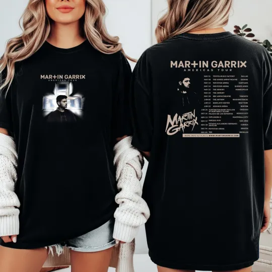 Discover Martin Garrix Americas Tour 2026 City Dates Two Sided T-Shirt