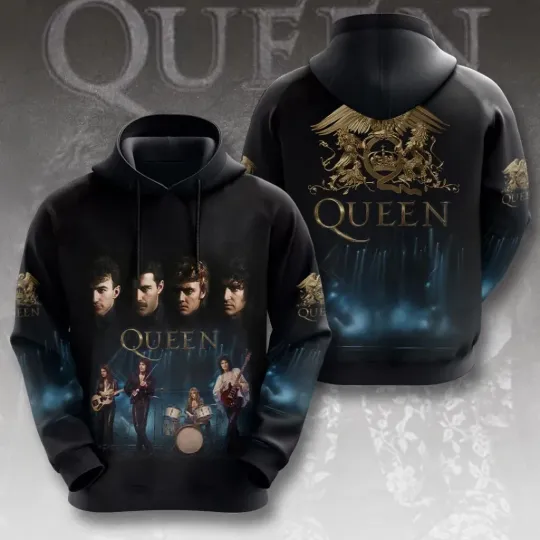 Discover Queen 3D Apparel Unisex AOP Hoodie Fan Gift S-5XL
