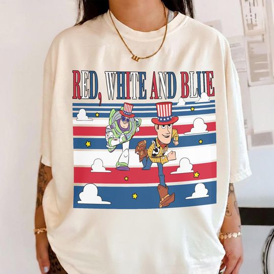 Discover Disney Toy Story Characters 4th Of July Shirt, Disney Patriotic Shirt, Disney Patriotic Family Matching Shirt, Disney Independence Day Trip