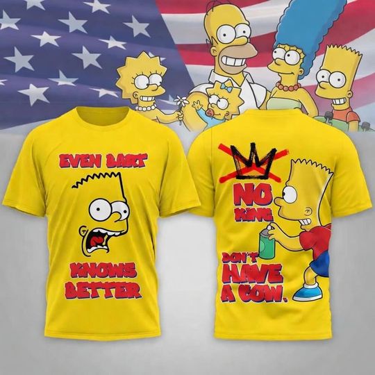 Discover No King Dont Have A Cow Shirt, Funny Cartoon Tee, Vintage Retro Graphic T-Shirt, Humor Quote Shirt, Classic TV Fan Gift