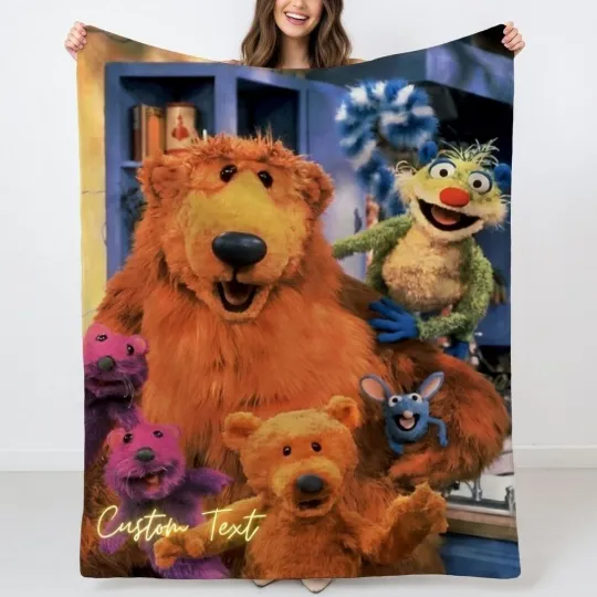 Discover Personalized Cartoon Bear Fleece Blanket