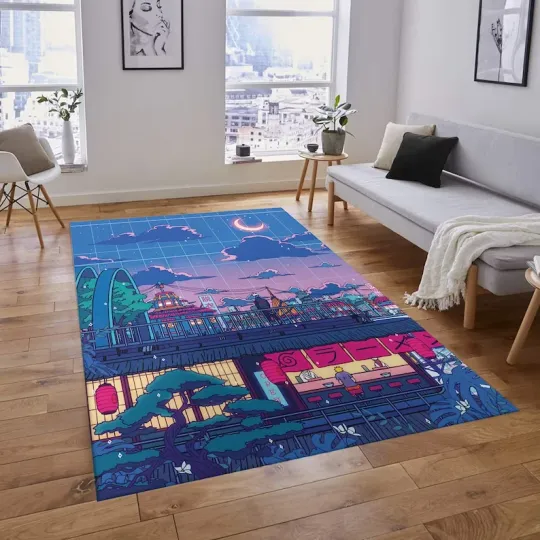 Discover Manga Rug, Anime Rug For Bedroom, Anime Fan Rug, Gift