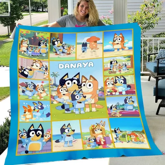 Discover Personalized Cartoon Fleece Blanket