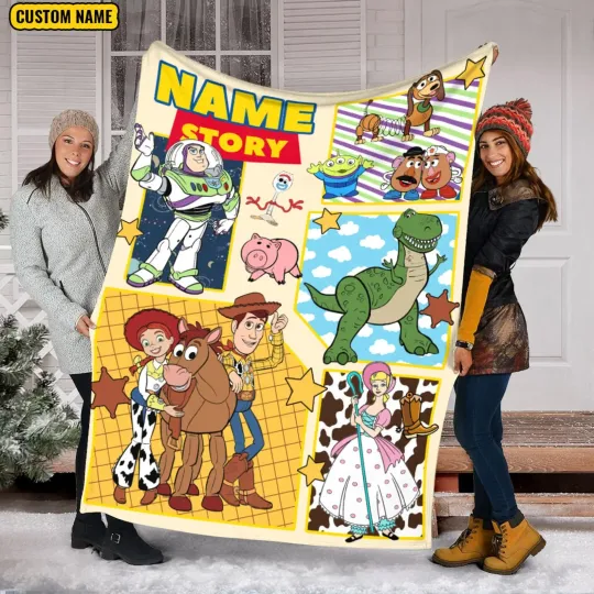 Discover Personalized Toy Space Cowboy Fleece Blanket