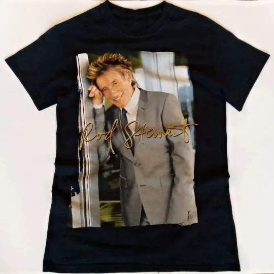 Discover Rod Stewart Vintage Graphic T-Shirt Unisex Classic Rock Tee