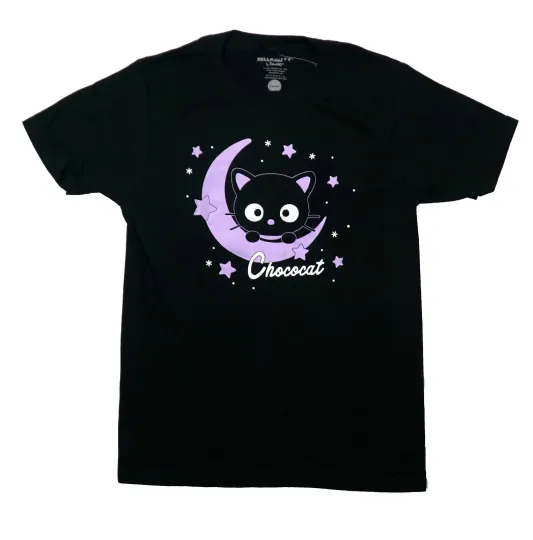 Hello Kitty and Friends Chococat on Moon Adult T-Shirt