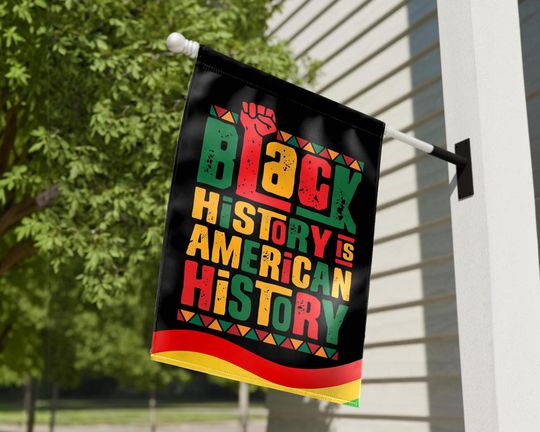 Discover African American History Yard Banner - Black Lives Matter Garden Sign - Juneteenth Celebration Flag - Equality Justice Decor