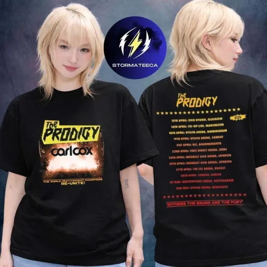 The Prodigyy UK Ireland Tour 2026 Shirt World Heavyweight Champions 2-Sided Tee