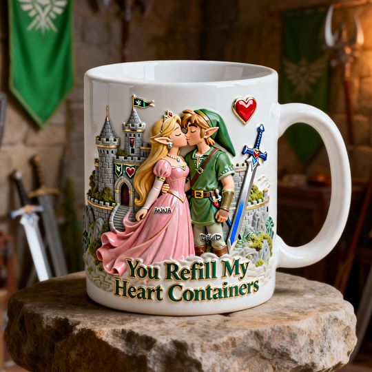 Fantasy Adventure Couple Coffee Mug - Personalized Gifr For Couples