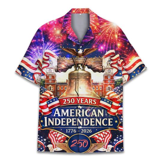 Discover Happy Fourth of July Hawaiian Shirt Adult Youth, Patriotic Aloha Shirt Button Up, USA Flag Party Shirt, Independence Day Top, Unisex Fits
