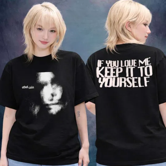 Discover Ethel Cain Merch The Willoughby Tucker Forever Tour 2026 Photo Hate T-Shirt
