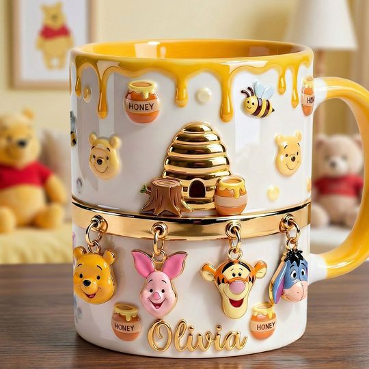 Discover Childhood Bear And Friends Coffee Accent Mug - Personalized Gifts For Kids Coffee Mug