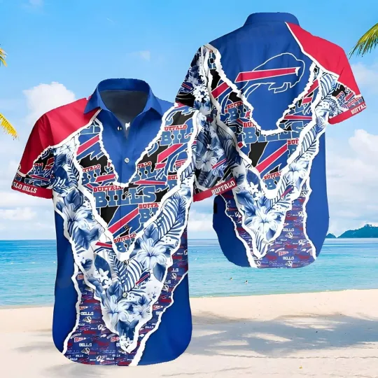 Discover Buffalo Football Team Billss Hawaiian Shirt Father’s Day Gift For Beach Lovers