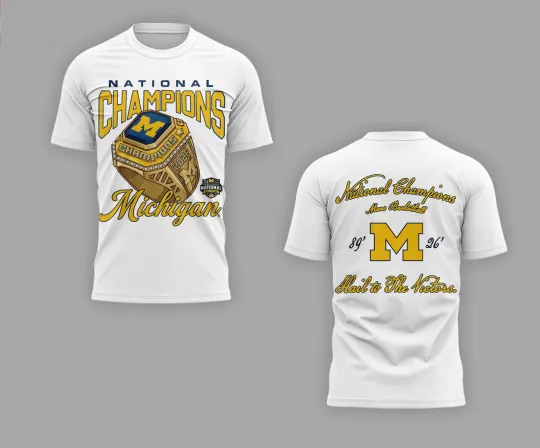 Discover Michigan-Wolverines 2026 NCAA National Champions Shirt Basketball Signatures