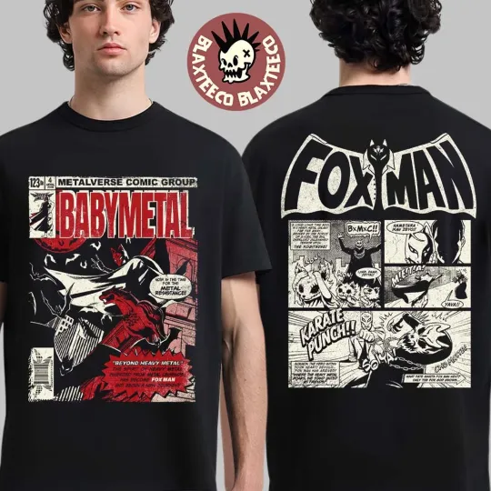 Babymetal Dead Pop Festival Japan 2026 Graphic Tee Mens Vintage Inspired T-Shirt