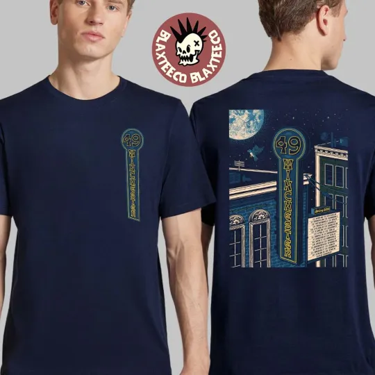 Discover 49 Winchester Tour Graphic Tee Mens Vintage T-Shirt Concert Merch Official Fan G