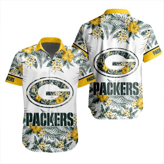 Discover football Green Bay Packers Special Floral Hawaiian Shirt