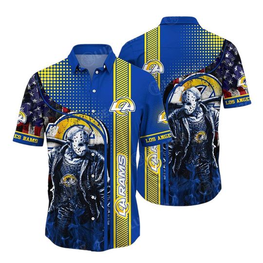 Discover football Los Angeles Rams Jason Vorhees US Flag Hawaiian Shirt