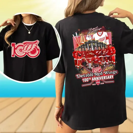 Discover 2 Sided Detroit 100th Anniversary T-Shirt