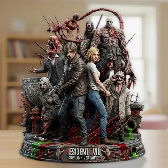 Resident Evil 30th Anniversary Shape Acrylic Plaque