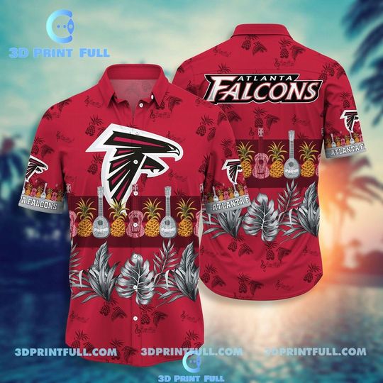 Discover football Atlanta Falcons Red Hawaiian Shirt