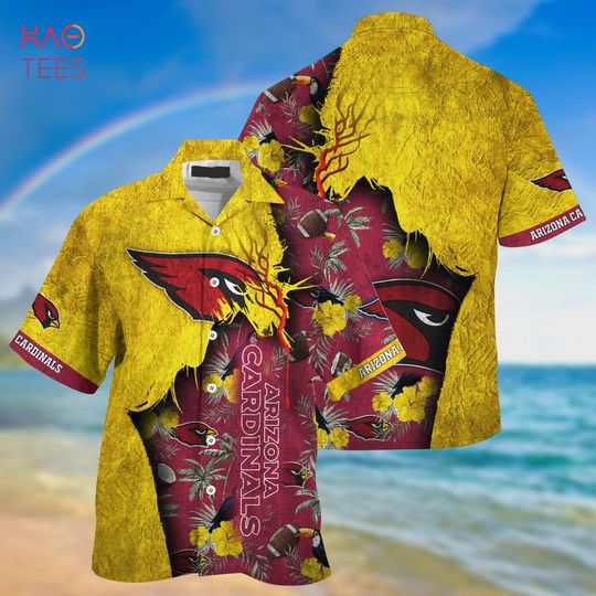 Discover football Arizonna Cardinals Yellow Red Hawaiian Shirt