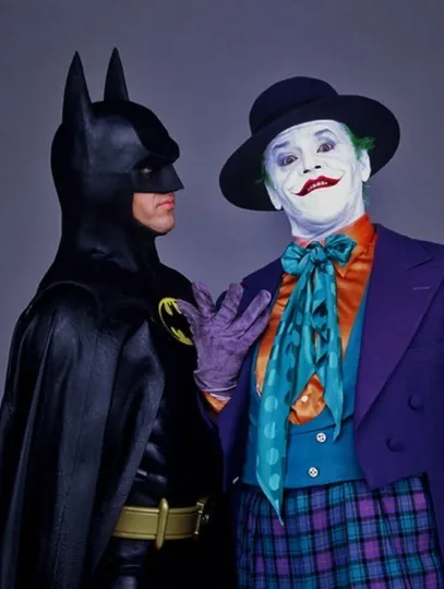 Discover Nicholson & Keaton 1989 Batman Joker Movie Retro Poster Photo 24x36