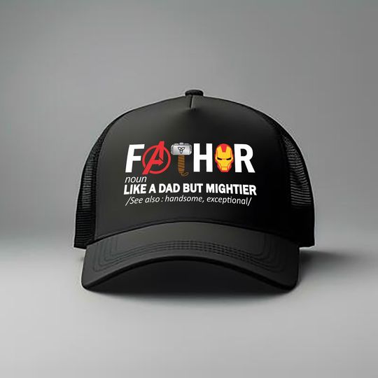 Discover Fathor, Thor, Avengers Foam Mesh-Back Trucker Cap, Father's Day Gift, Avengers Men's Hat, Fathor Definition Cap, Marvelous Dad Hat