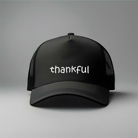 Discover Thankful Foam Mesh-Back Trucker Cap, Thankful And Grateful Hat, Blessed Thanksgiving Hat, Cute Fall Hat, Thankful Dad Cap, Friendsgiving Hat