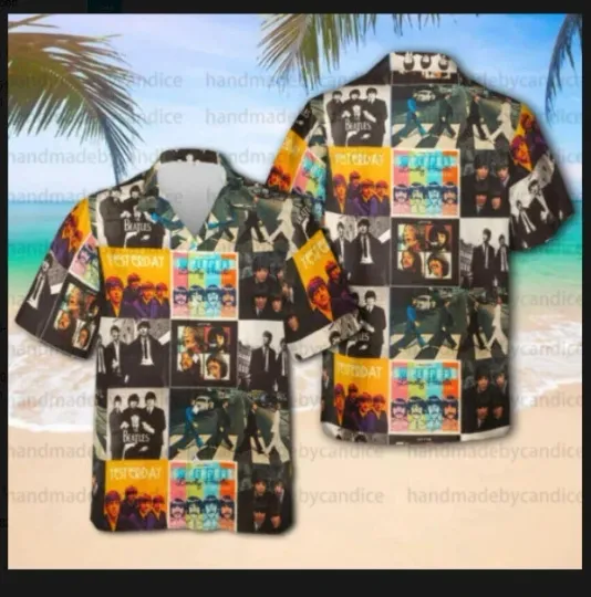 The Beatles Hawaiian Shirt Men’s Summer Casual Shirt