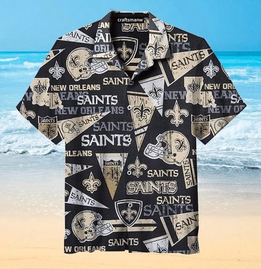 Discover football New Orleans Saints New Design Graphic Hawaiian Shirt