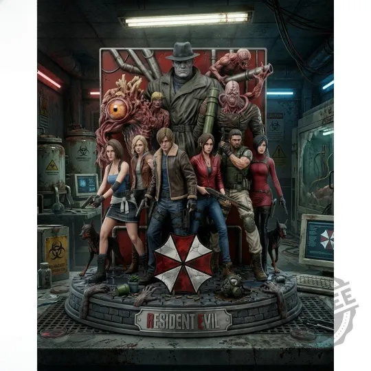 Discover Resident Evil 30Th Anniversary Acrylic Plaque