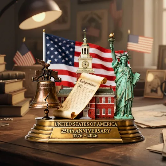 Discover 250th America Anniversary Acrylic Plaque