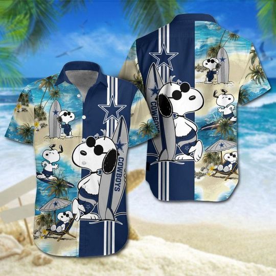 Discover football Dallas Cowboys Middily Snoopy Hawaiian Shirt