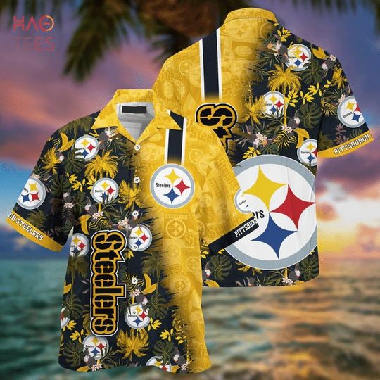 Discover football Pittsburgh Steeler Golden Coconut Hawaiian Shirt V2