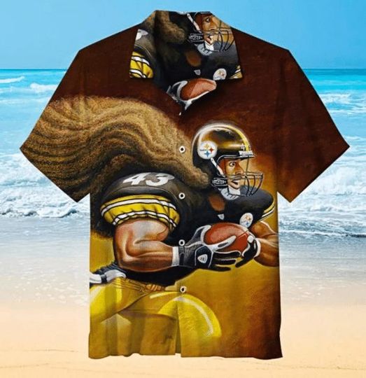 football Pittsburgh Dark Yellow Version Hawaiian Shirt