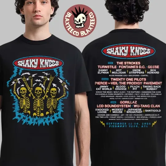 Discover Shaky Knees Music Festival At Piedmont Park Atlanta September 13-20 2026 Shirt