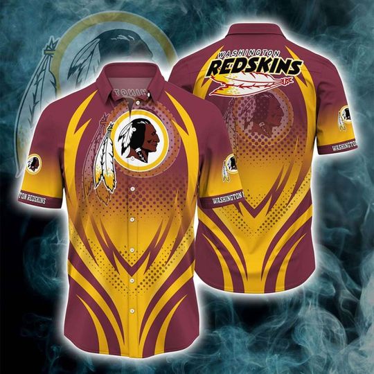 football Washington Redskins Fire Trending Summer For Fans Hawaiian Shirt