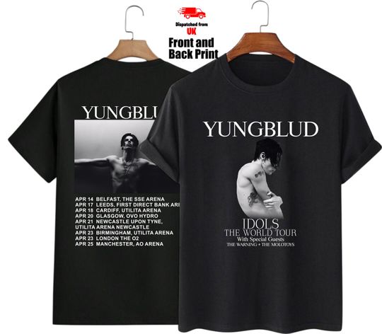 Discover Yungblud T Shirt, Idols The World Tour 2026, YUNGBLUD Jumper, Music Lover Tee Top, Yungblud Fans Tee Top