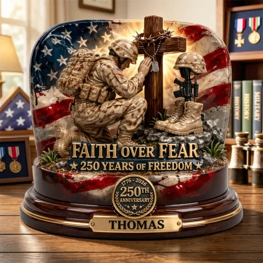 Discover America 250th Anniversary Veteran Acrylic Plaque