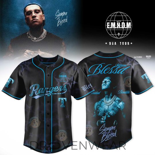 Texas Rangers x Blessd – Siempre Blessed USA Tour Exclusive Jersey